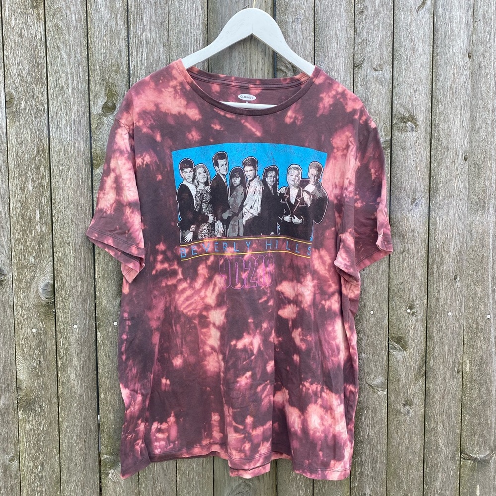 Bleach dyed 90210 tee !